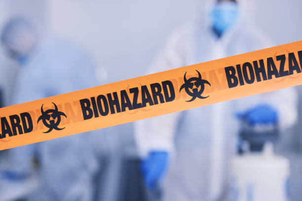 Professional Biohazard Cleanup technician working in Hudson, MI
